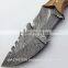 Damascus steel Kentucky Skinner knife with camel bone Handle