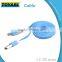 Multicolor Flat wire USB Charging data line with Mirco cable