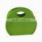 Cheap simple design felt tote bag green color with customized logo