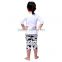 Wholesale Middle Sleeve Shirt Capri Pants Crochet Baby Clothes Kids Fashion Clothing