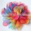 Wholesale Printed Floral /Rainbow Chiffon Fabric Scallop Flower - Wedding invitation card party decorative flowers