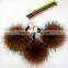 Bag Charm Real Raccoon Fur Ball Keychain Genuine Fox Fur Pompom Keychain Pendant Fox Fur Pompom Bag Accessoreis