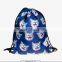 3d digital print mochila drawstring bag unisex backpacks aztec animal galaxy monkey dog hamster flower food