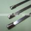 thin stainless steel band security cable ties
