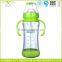 9 OZ Crystal Glass Baby Bottle With Rubber Bottom Cover