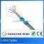SFTP Cat6 Full Copper Lan Cable, 4pair 23AWG HDPE Insulation cat6 cable