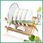 Modern Kitchen Design Bamboo Plate Storage Folding Dish Racks