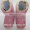 Lovely baby girl Boots cute print snow footwear suede leather baby fur winter shoes