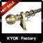 KYOK Antique circle ball shape curtain finials,electroplating wrought iron curtain rod set