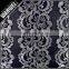 black beautiful flower with bright for wedding dress Chantilly lace plain yarn polyester nylon lace fabric