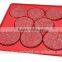 High Quality Round Silicone Burger press Mold 8 in 1 Circular Compartments for Patties, Cookies, Hash Browns, Cutlets