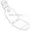 plastic supermarket shelf clip for display