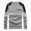 Simple design but fancy model men's casual hoodies with soft PU leather patch