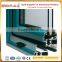 White aluminum glass sliding front door profile