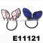 girls dot fabric wire rabbit ear hair band wholesale