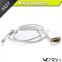 Mini DisplayPort to VGA Adapter Cable - 6Feet Black white Gold-Plated (Thunderbolt Compatible) MALE to MALE