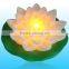 4/8h Timer Floating Candle Artificia Lotus Flower With Led Light Dongguan