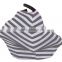 2016 High Quality Baby Boy Used Super Soft Personalized Grey Stripe Baby Car Seat Blanket