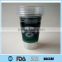 Plastic Material and PET Plastic Type Good quality 16OZ PET disposable logo plastic cup with FDA SGS ISO certificatio