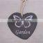 2016 stone heart garden tag slate plant label slate hang tag                        
                                                Quality Choice