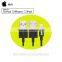 Certified TPE black short 8 pin usb phone cable