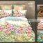 Guangzhou supplier pink rose printed 80S 400T Cotton reactive Printed bedroom sets