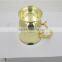 Single wall stainless steel mugs goblet of fire with gold plated color