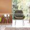 heated fabric leisure side/armless living room chair with metal legs