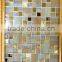factory direct Golden Square Crystal Glitter Mosaic Tile MD01G