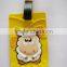 bright bule printed blue wave stripe rubber bulk luggage tags