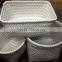 PP Strap Weaving Zig Zag Rectangle Basket Set of 3