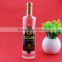 Populary best price transparent olive oil bottle 500ml vodka glass bottle aluminum cap glass bottles