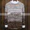 latest high men quality wool gradient autumn pullover sweater, men fashion round neck sweater pullover wholesale