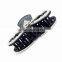 Hot Sale Nice Hair Jewelries Black Butterfly Shape Inlay Full Rhinestone Hair Barrette Claw For Christmas Women