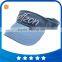 Cotton outdoor 3D embroidery sport sun visor cap