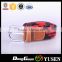 Women's Two Tone Braided Leather Inlay Stretch Knitted Belt