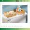 Natural Bamboo Toilet Tank Storage Tray For Tissues Candles