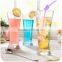 High transparent glass juice cup for beverage using