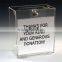 wholesale acrylic plastic charity collection boxes