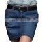 latest design sexy girls blue colored pictures denim mini skirt