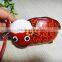 High quality genuine leathter coin purse sheep face animal leather coin purse, coin case