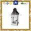 Handmade wooden white metal lantern