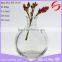 150ml200ml good trasparency oblateness reed glass aroma diffuser bottle with cork Home fragrance glass bottle