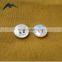 High End Natural 4 Holes 18L White Mother of Pearl Carving Shell Shirt Button in Bowl Shape