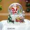 Resin santa claus for crystal ball christmas ornaments,traditional santa claus crafts