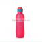 Oversea 2015 New design top quality food grade silicone folding water bottle