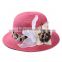 hot new products for 2014 Spring and summer Leopard flower straw hat solid color sunscreen hat wholesale fashion outdoor lady ha