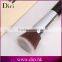 Wood handle single cosmetic makeup brush