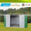 Green galvanized steel sheet decorative storage shed with good deisgn