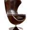 American Replica Leather Egg Chair/Brown Leather Egg Shell Chair